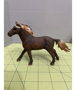 Schleich Running Mustang Stallion Brown Tan Mane Horse Retired Animal Fi... - £11.79 GBP