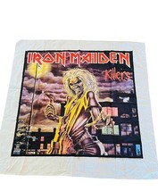 Iron Maiden Heavy Metal Banner Flag Wall Poster Eddie 1982 Transylvania 45X43  - £387.90 GBP