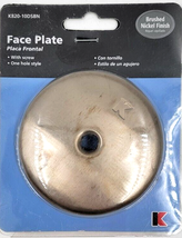 Keeney One Hole Face Plate with Screw, Brushed Nickel Finish K820-10DSBN - $7.79