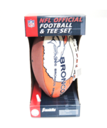 Franklin Denver Broncos Logo NFL Official Size Football &amp; Tee Set NIB Or... - £18.56 GBP