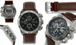 NEW Wohler 1159M Men&#39;s Lorhard Collection Brown Leather Sport Style Grey Watch - £43.11 GBP