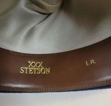 Stetson Black Fedora Size 7 3X Beaver Felt image 6