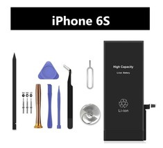 iPhone 6S 2200mAh High Capacity Replacement Battery A1633 A15688 with ToolKit - £16.07 GBP