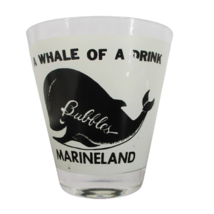 Vintage Marineland Bubbles The Whale Mixed Drink Glass  Souvenir - $24.73