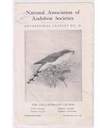 Audubon Society 1905 Educational Leaflet No 15 The Yellow Billed Cuckoo - $2.05