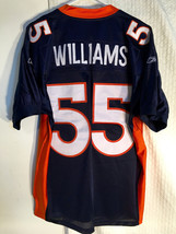 Reebok Authentic NFL Jersey Denver Broncos D.J. Williams Navy sz 52 - £26.89 GBP