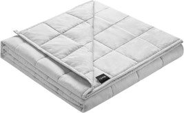 Zonli Weighted Blanket (60&#39;&#39; X 80&#39;&#39;, 25Lbs, Queen Size, Light Grey), High - £89.77 GBP