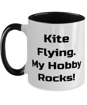Joke Kite Flying, Kite Flying. My Hobby Rocks!, Holiday Two Tone 11oz Mu... - $19.55