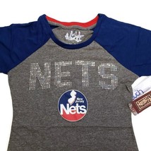 Touch NBA New Jersey Nets Conference T-Shirt Womens Size XL Heather Grey - £9.44 GBP