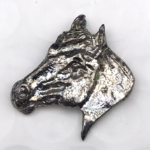 Horse Head Vintage Silver Tone Equestrian Western - £9.67 GBP