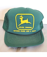 Vintage John Deere Nothing Runs Like A Deere Mesh Rope Trucker Snapback ... - $12.86