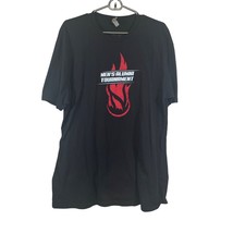 Nets on Fire Mens Alumni Tournament Size XXL Black Tshirt - £9.40 GBP