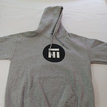 Gildan Dryblend Men's Gray Cotton Blend Drawstring Pullover Hoodie Sweatshirt S image 7