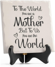 Mother&#39;s Day Gifts for Mom from Daughter Son, Ceramic Plaque Happy Mothers Day G - £25.64 GBP