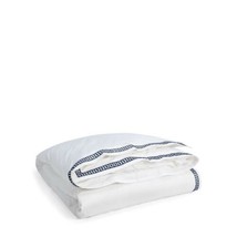 Ralph Lauren Spencer Sateen Embroidered King Duvet Cover White And Navy $358 - £115.98 GBP