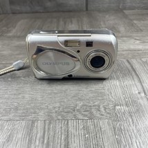 Olympus Stylus 300 3.2 MP Digital Camera Silver AS IS FOR PARTS - £12.50 GBP