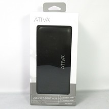 Ativa USB 2.0 7-Port Hub 434-959 Black New In Box Sealed - £21.99 GBP