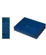Gaiam Foldable Yoga Mat Super Compact and Ultra Lightweight Blue BRAND NEW - £27.95 GBP
