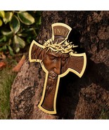 Jesus Holy Crown of Thorns Wood Cross, Christ Delivered Us from the Curs... - $94.32 CAD+