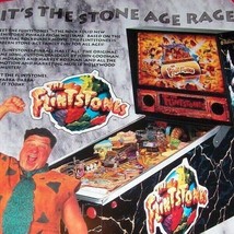 The Flintstones Pinball Flyer John Goodman Original 1994 Williams Art Print - £13.15 GBP