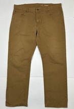 George Tan Straight Twill Pants Men Size 40x32 (Measure 40x30) - $14.29