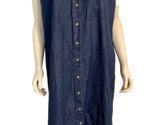 DenimMoves Dark Wash Sleeveless Denim A Line Shirt Dress Size 3X - £26.57 GBP