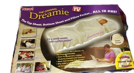 The Original Dreamie All In One Top Bottom Sheet Pillow Pocket Ivory, Tr... - $244.04 MXN