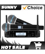 Dual Wireless Microphone System Stage Performances UHF Dynamic 2 Channel... - $160.00 CAD