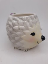 Ceramic Hedgehog Coffee Mug 17 oz / Happy Hedgehog Candle Mug - £10.25 GBP