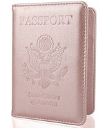 GDTK, Leather Passport Holder Cover Case RFID Blocking Travel Wallet (Ro... - £5.64 GBP