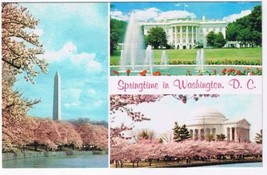District Of Columbia DC Postcard Washington Springtime Multi View  - £1.70 GBP