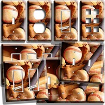 Old Baseball Balls Bat Glove Light Switch Outlet Wall Plate Sport Art Room Decor - £9.58 GBP+