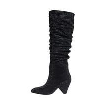 Women Autumn Winter Sliver Stage Thigh High Boots Sexy Full Bright Spike Heels B - £229.67 GBP