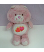 Vintage care bear Love a lot pink bear stuffed plush animal 13 inches - $19.75