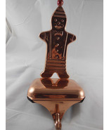 Vtg Christmas Fireplace Mantle Stocking Holder Hanger Hook Gingerbread C... - $48.70 CAD