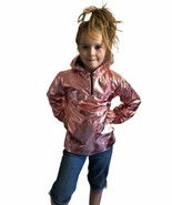 NWT More than Magic Jacket Hoodie Metallic Rose Windbreaker Girls Large ... - £6.35 GBP