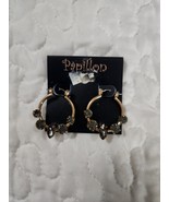 New Papillon Black Rhinestone Pierced Earrings. Pretty and Dressy! - $18.00