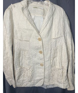 Max Studio Women&#39;s Off White Peplum Blazer Jacket size US S - $35.40 CAD