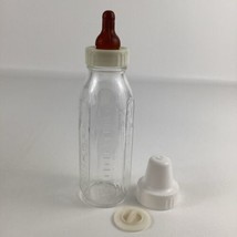 Vintage Evenflo Glass Pyrex Baby Bottle 8oz Brown Nipple Cap Lid Infant ... - £29.57 GBP