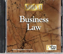MBA II Business Law on CD-ROM from Pro One Software - New/Sealed - £6.32 GBP