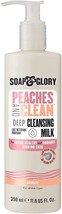 Soap &amp; Glory Peaches &amp; Clean Deep Cleansing Milk - 4 in 1 Milk Cleanser &amp; Makeup - £23.08 GBP