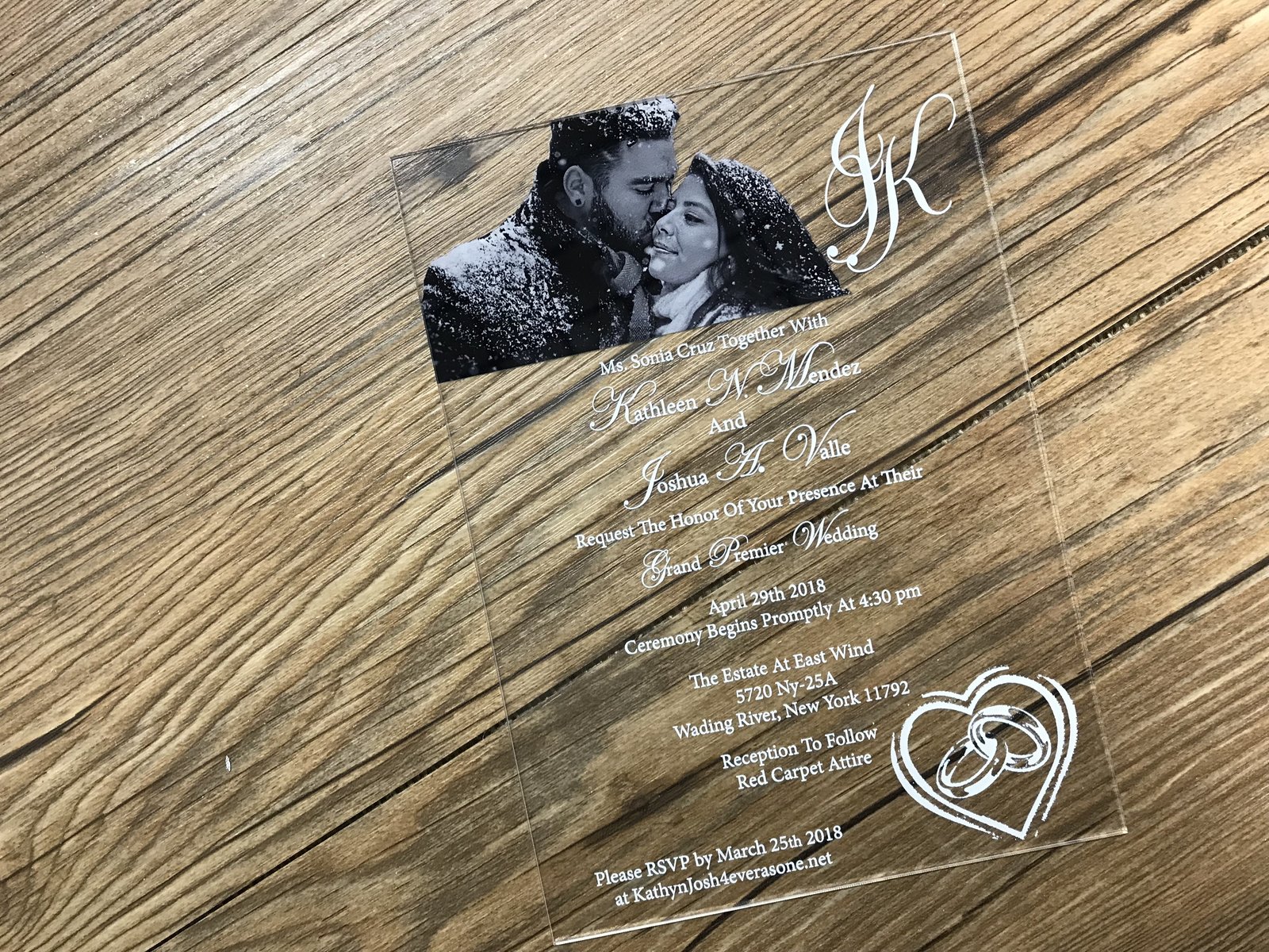 10pcs Acrylic Wedding Invitaition,Acrylic Engagement invitation,Acrylic ... - $8.90+