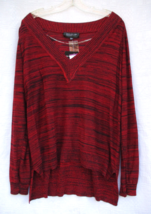 Jones NY Collection Womens Size 2X Top Shirt NEW w/ $129 Tag Red Multi M... - $27.54