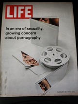 Life Magazine August 28, 1970 growing concern about pornography no label - £3.13 GBP