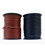 Black or Brown leather cord lace 3 mm Square - $9.63+