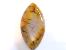 38.82ct 40x20x6mm Dragon Vein Agate Natural Marquise Cabochon for Jewelry Making - £1.88 GBP