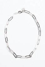 Eklexic silver large elongated link chain necklace in Silver - $56.00