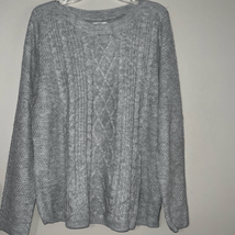 Women’s Croft And Barrow Size XXL Pullover Sweater Grey - $9.80