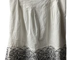 Saint Tropez Pleated Skirt Womens Size 10 White Cotton Embroidered  Line... - £11.30 GBP