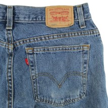 Size 14 Levi&#39;s 550 Relaxed Tapered Fit Light Wash Denim Jeans Red Tab  - $32.65